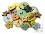 Sunkiss Wood Button 18 Piece Pack